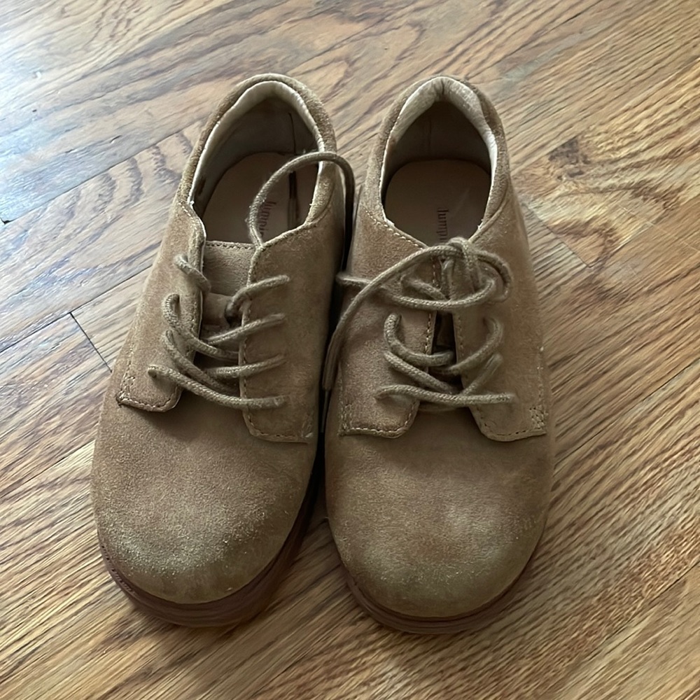 Jumping Jacks boys suede brown dress shoes